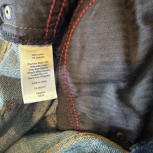 Talbots Womens Curvy Bootcut Jeans 14P/32 Dark Wash Cotton Blend - Picture 3 of 11